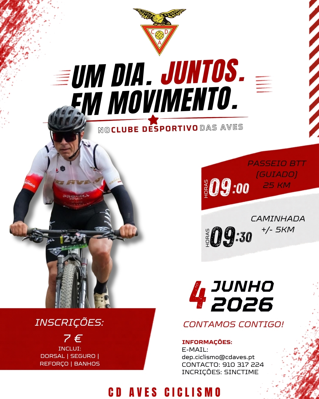 Passeio BTT Guiado – Clube Desportivo das Aves 2026