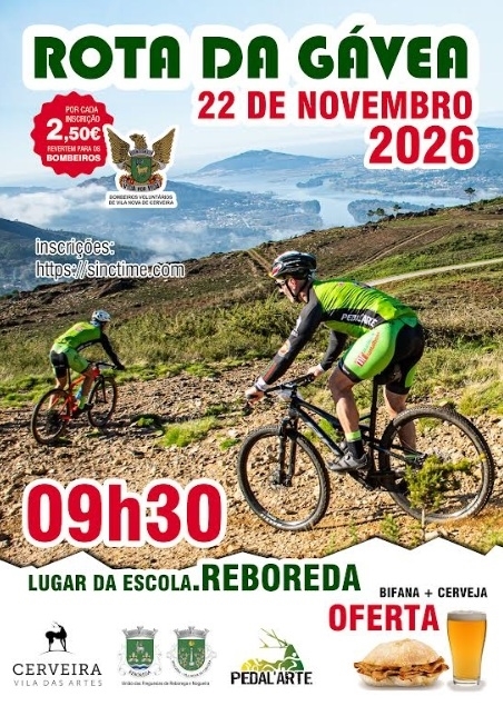 PASSEIO BTT – “ROTA DA GÁVEA”