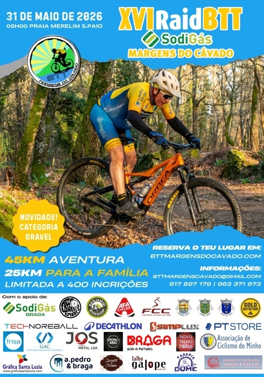 XVI Raid BTT SodiGás – Margens do Cávado